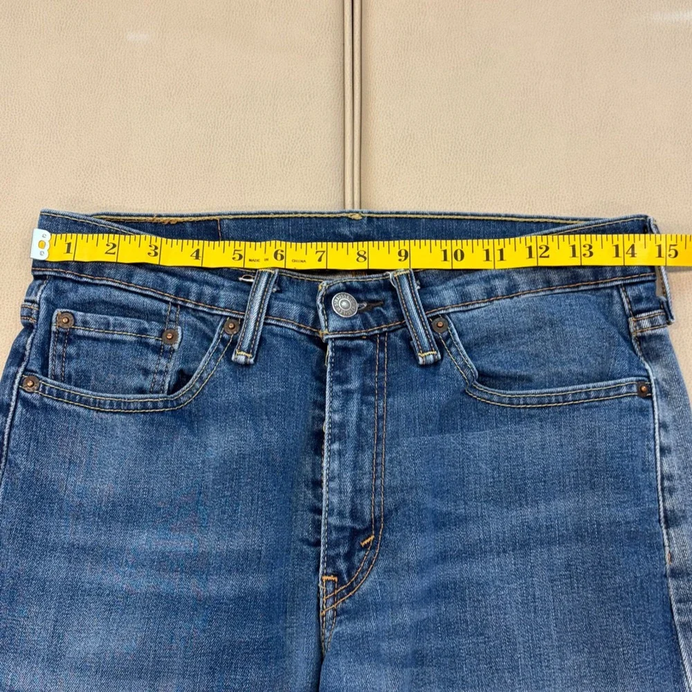 Levis 514 Straight Fit Two Tone Blue Denim Jeans Mens‎ 29x32 00514-0849